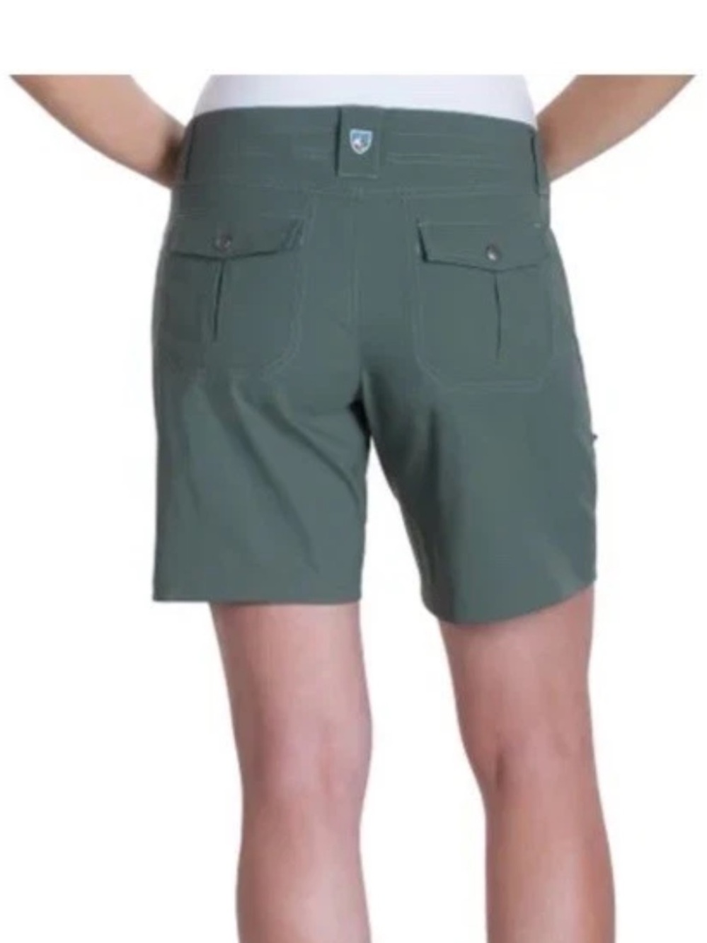 KÜHL Women’s Shorts Kliffside Air Roll Up Khaki Green Shorts New size 10 - Picture 2 of 14
